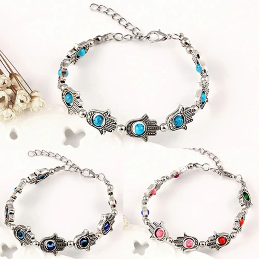 Boho Hamsa Hand Eye Protection Bracelet Anklet‎